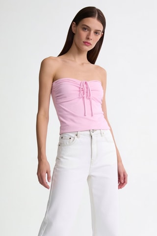 Strapless Top - Lichtroze