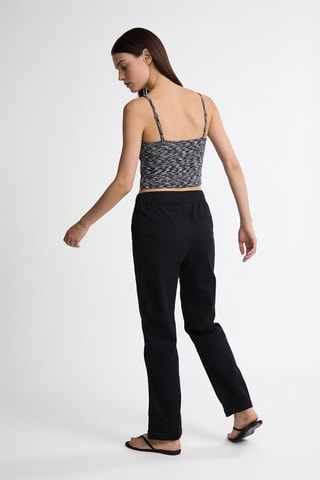 Crop Top - Gemêleerd Grijs