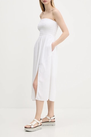 Linnen Bustier-jurk - Wit