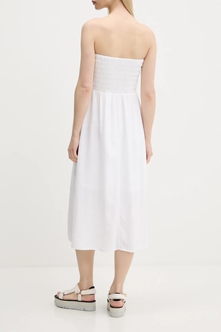 Linnen Bustier-jurk - Wit