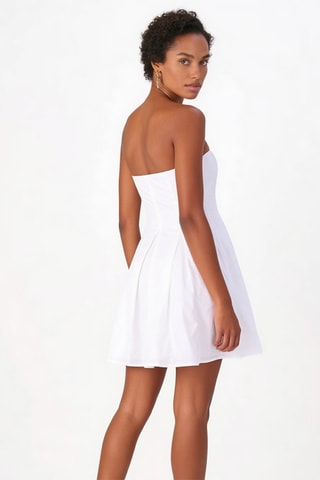 Strapless Jurk - Wit