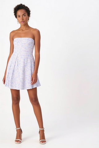 Strapless Jurk - Wit
