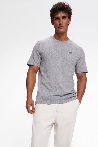 T-shirt - Gemêleerd Grijs