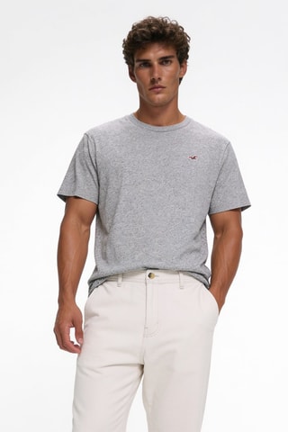 3 T-shirts - Wit en Gemêleerd Grijs