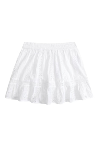 Rok met Engelse borduursels - Wit