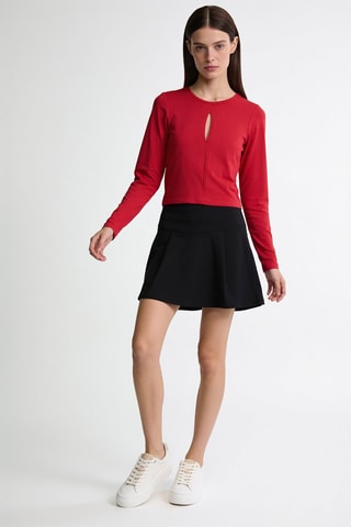 Minirok Hoge Taille - Zwart