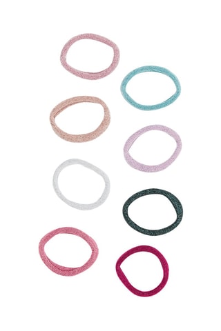 8 elastici glitterati bambina - Rosa - Du Pareil Au Même