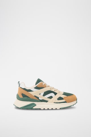 Sneakers in crosta di pelle - Verde - Obaïbi - Okaïdi