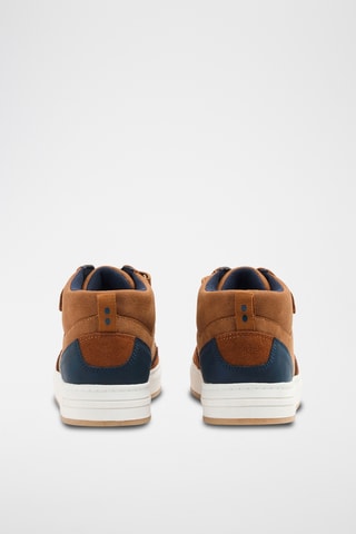 Sneakers alte in crosta di pelle - Cammello - Obaïbi - Okaïdi