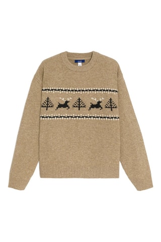 Pull - Ecru chiné - Okaïdi
