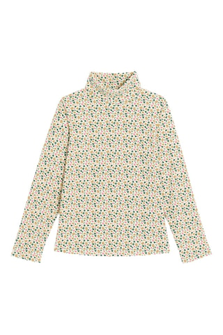Sous-pull - Ecru et vert émeraude - Okaïdi