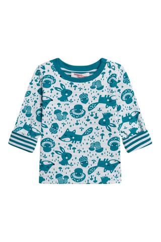 T-shirt - Ecrù e petrolio - Du Pareil Au Même