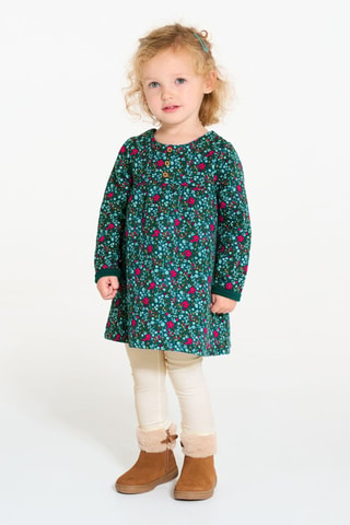 Abito e leggings - Verde e beige melange - Obaïbi