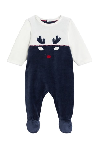 Tutina in velluto - Navy - Obaïbi