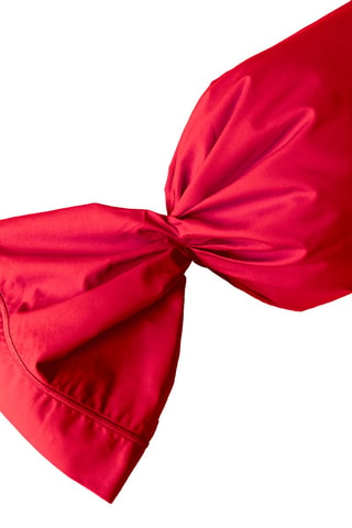 Funda de almohada de percal de algodón 80 hilos/cm² - Rojo