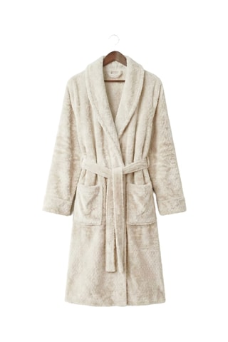 Albornoz con capucha - Beige
