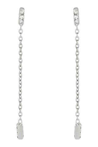 Boucles d'oreilles - Or blanc et diamants