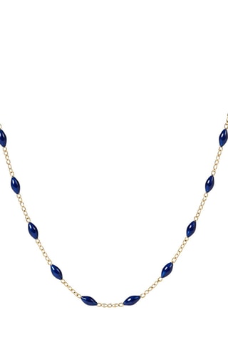 Collier Amada Bleu - Or jaune