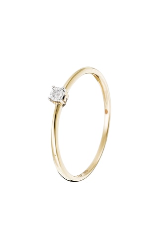 Anello Petit Solitaire - Oro giallo e diamante