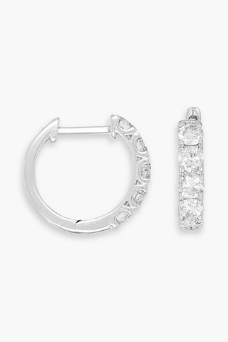 Boucles d'oreilles "Némésis" - Or blanc et diamant