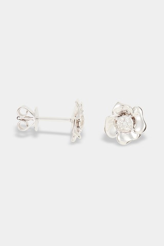 Boucles d'oreilles Laëtitia - Or blanc et diamants