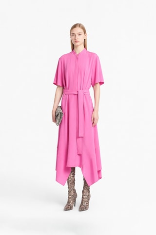 Zijden Blouse-jurk - Roze