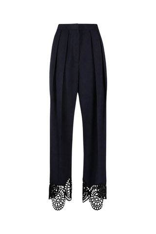 Wollen Broek - Marineblauw