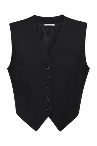 Wollen Gilet - Zwart