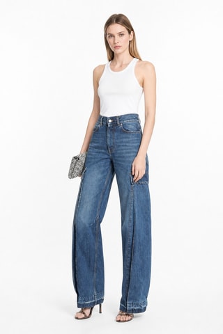 Jeans Hoge Taille - Blauw