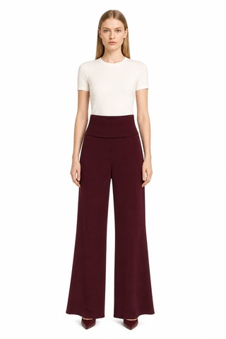 Broek met Hoge Taille - Bruin
