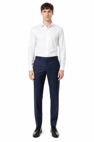 Wollen Pantalon - Blauw
