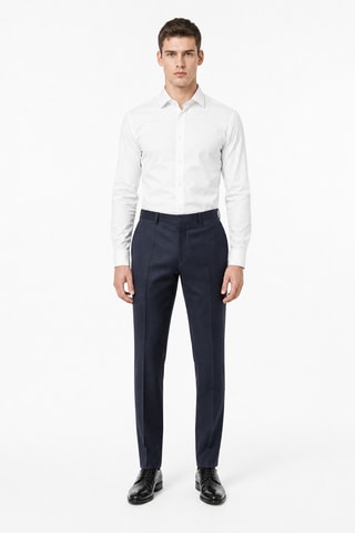 Wollen Pantalon - Marineblauw