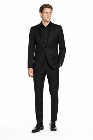 Wollen Colbert - Zwart