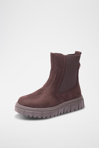Botines de piel - Marrón