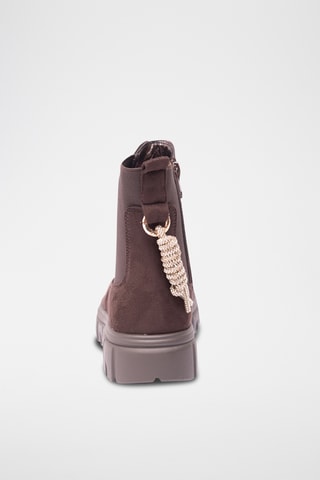 Botines de piel - Marrón