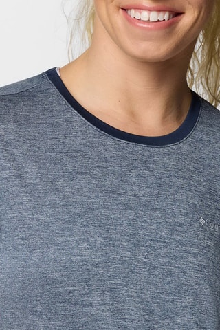 T-shirt regular de trail BlueVista Hill™ - Bleu marine chiné