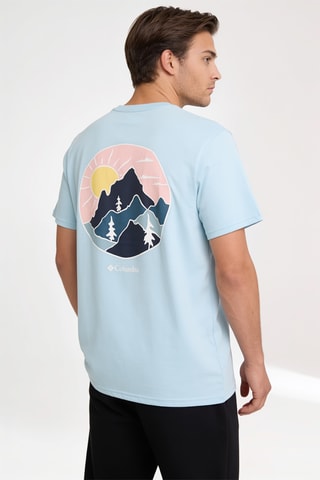 T-shirt regular en coton biologique CSC™ Outdoor - Bleu