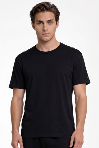 T-shirt regular en coton biologique M Rapid Ridge™ - Noir