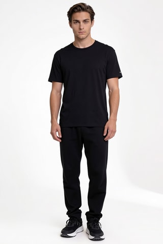 T-shirt regular en coton biologique M Rapid Ridge™ - Noir