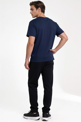 T-shirt regular en coton biologique M Rapid Ridge™ - Bleu marine