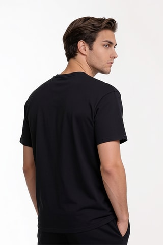 T-shirt regular en coton biologique Path Lake™ II - Noir