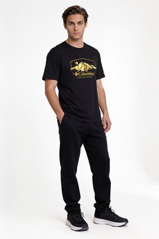 T-shirt regular en coton biologique Path Lake™ II - Noir