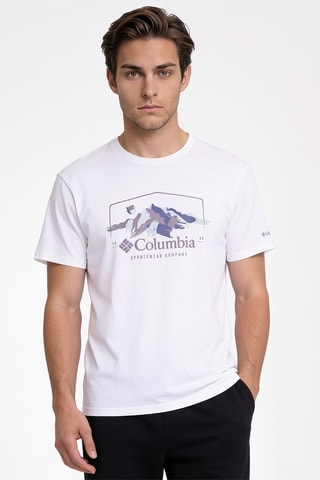 T-shirt regular en coton biologique Path Lake™ II - Blanc