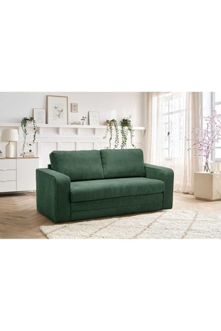 Canapé droit convertible Come - Vert