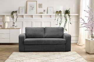 Canapé droit convertible Come - Gris foncé
