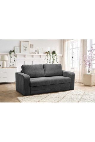 Canapé droit convertible Come - Gris foncé