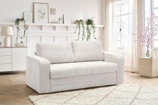 Canapé droit convertible déplimousse Côme Beige