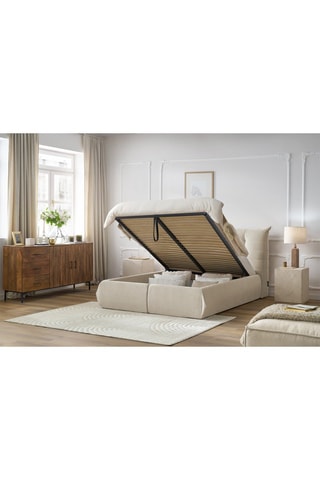 Lit-coffre avec sommier en bois Clothilde