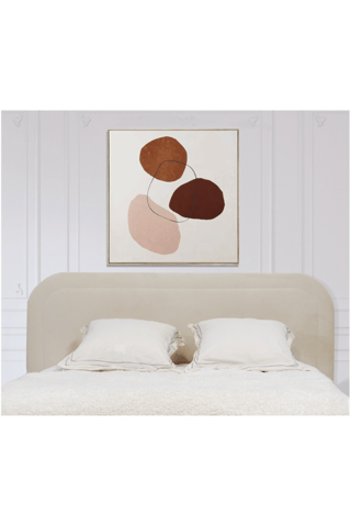 Tête de lit Cassiopée - En tissu toucher velours