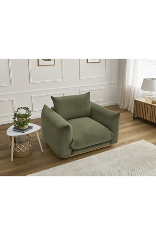 Fauteuil Ernest - Vert - En tissu structuré
